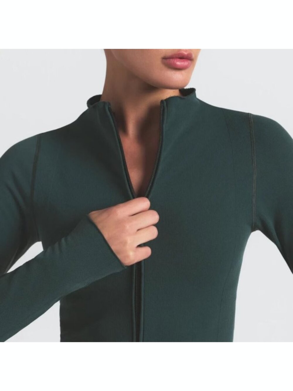 NikeSKIMS VINTAGE SEAMLESS full zip jacket - dark teal